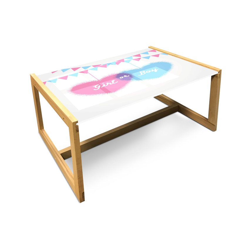 Charity Trestle Coffee Table, 40cm H x 91cm W x 62cm D