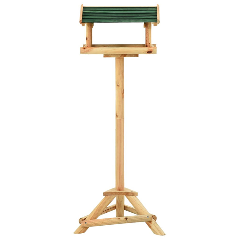 Bird Feeder with Stand 37x28x100 cm Solid Fir Wood
