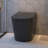 Smart Bidet Toilet 1.34 GPF In Black With Auto Open/Close, Auto Flush And Heated Seat
