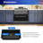 33" Black Quartz Composite Undermount Workstation Kitchen Sink, Single Bowl with Accessories