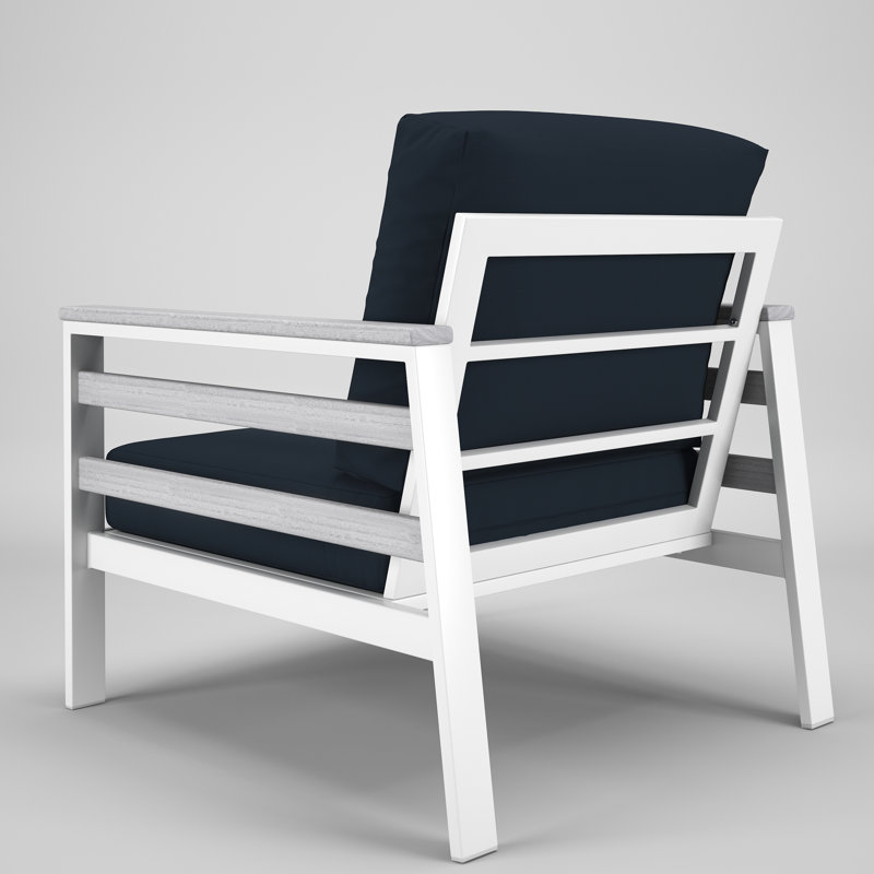 Townsend Sunbrella® Patio Lounge Chair, Canvas Navy