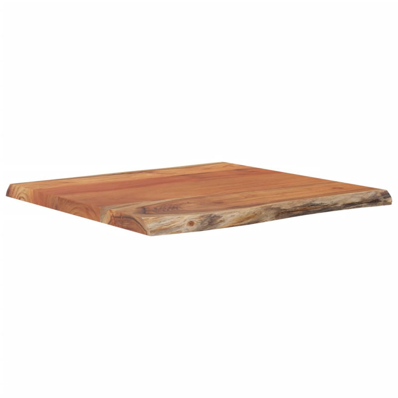 Alpen Home Table Top Rectangular Solid Wood, 2.5cm H x 40cm W x 40cm D, Acacia Wood