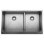 Quatrus 33" L X 19" W Double Bowl Stainless Steel Farmhouse Sink with Low Divide