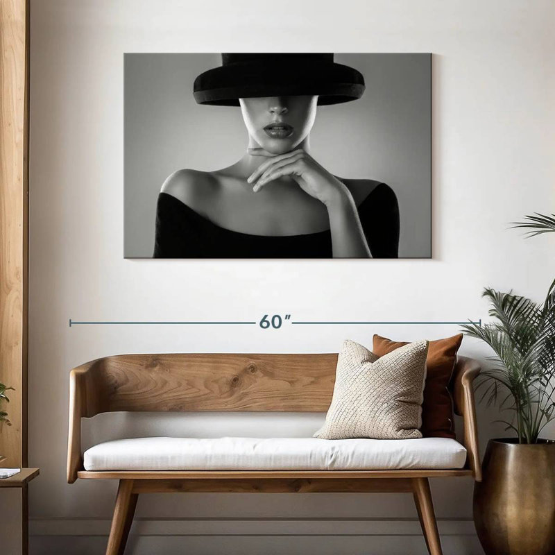 Portrait de femme Leisha Noir, H 30 po x l 45 po
