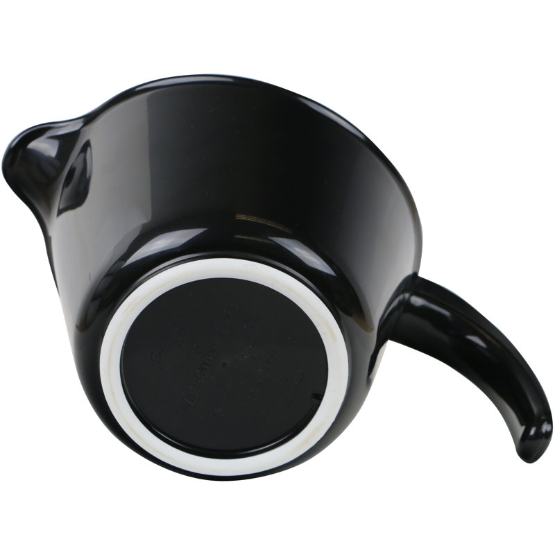 Bol en plastique Alicio de Ebern Designs, Noir