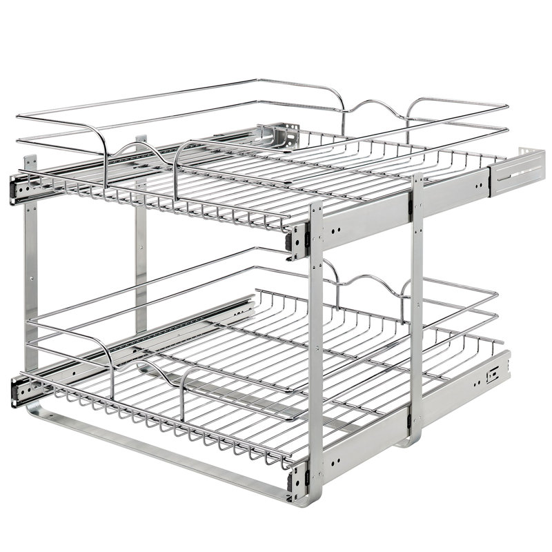 Organisateur de panier à 2 niveaux Rev-A-Shelf pour armoires de cuisine ou de meuble-lavabo , L 21 po, P 22 po