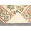 Tapis floral transitionnel ivoire en laine tissé à la main 6 x 9
