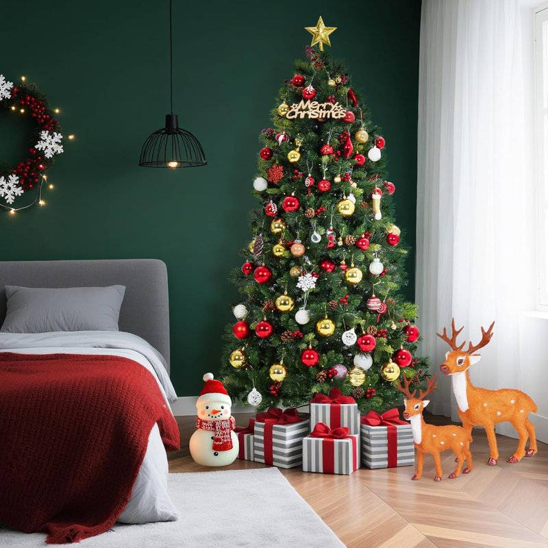 70.87cm H Lighted Artificial Christmas Tree