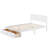Full Platform Bed Frame with 2 Storage Drawers, Solid Pine Wood Bed with 8 Support Legs, No Box Spring Needed