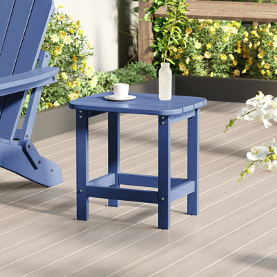 Patio Outdoor Adirondack Plastic/Resin Side Table Weather Resistant End Table by Bonosuki