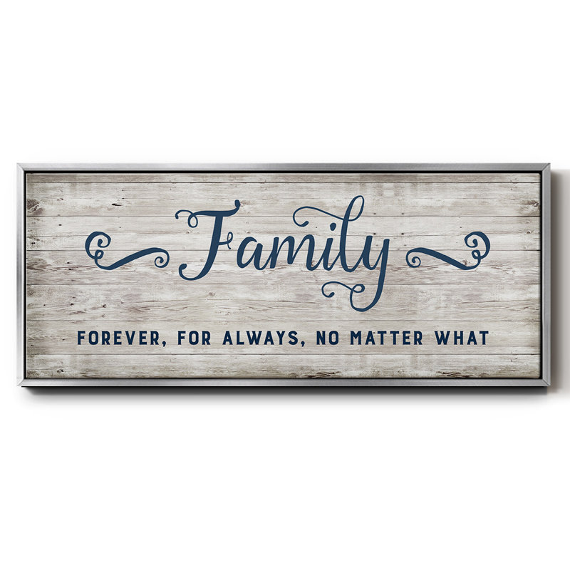 Family Forever- Framed Canvas