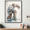 Hockey Gardien pendant le jeu VI - Peinture sur toile