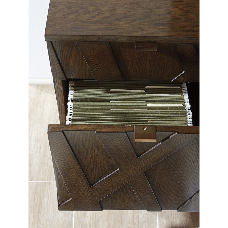 Transitional White Oak Media Center with Asymmetrical Wooden Overlays