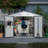 10X8 Ft Outdoor Storage Shed, All Weather Metal Sheds With Lockable Doors, Tool Shed For Garden, Patio, Backyard, Lawn-118230053