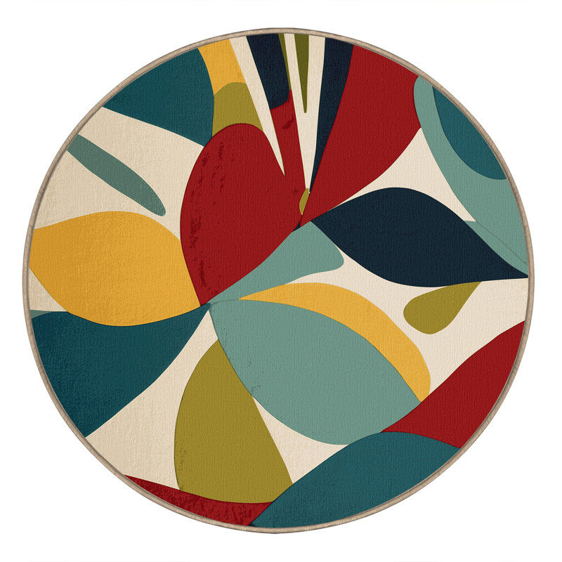 Lively Slide Rug, Round 3'