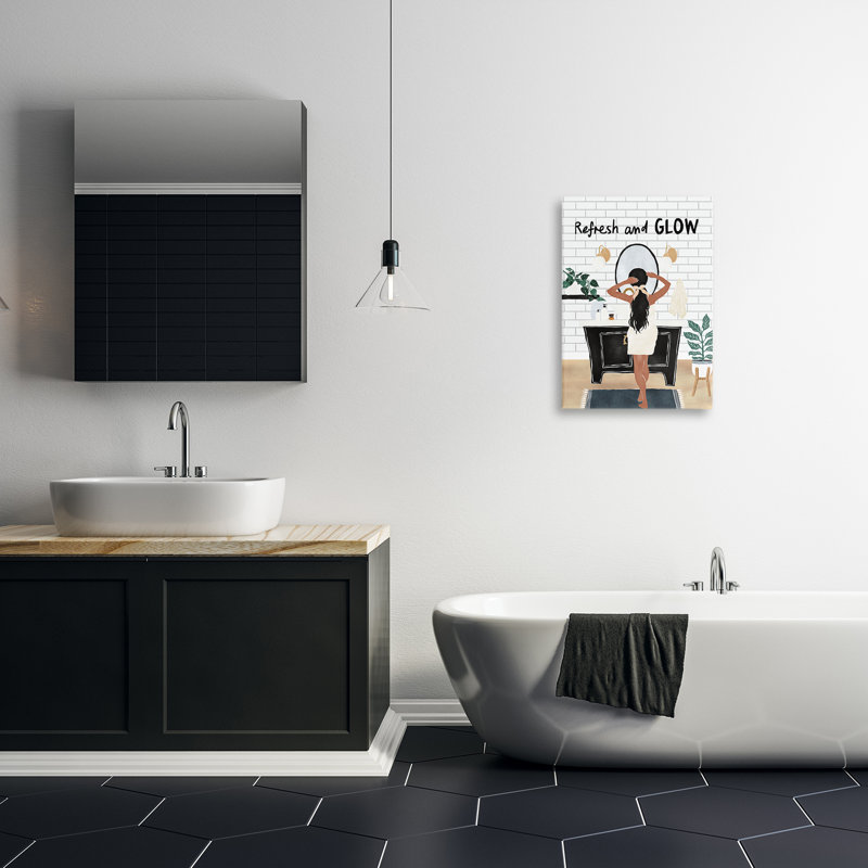 Toile de beauté Refresh And Glow, conception de JJ Design House LLC, H 24 po x l 16 po