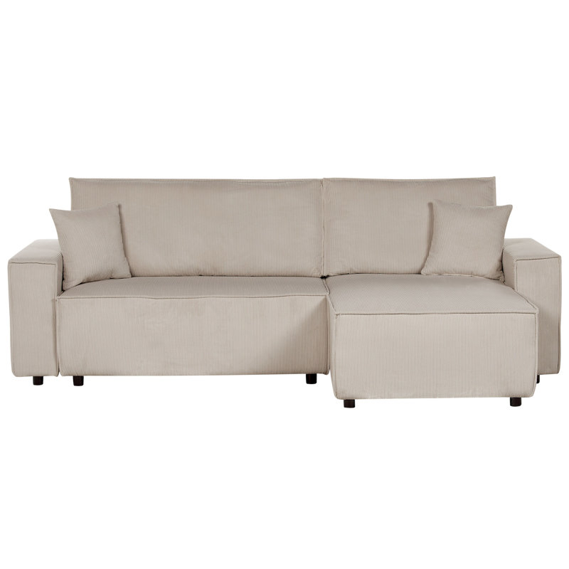 Bettey 2 Seater Sofa Bed, Right Hand Facing, Beige