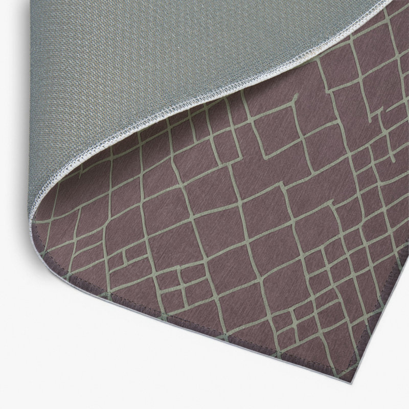 Tapis noir intérieur et extérieur Trellis, Rectangulaire 2 pi x 3 pi