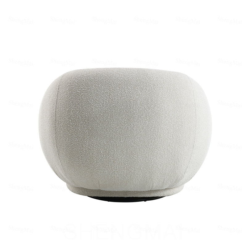Fauteuil Isabel Beige Boucle pivotant