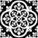 Gothic 30.48cm x 30.48cm Vinyl Field Tile in Black 10 Per Pack