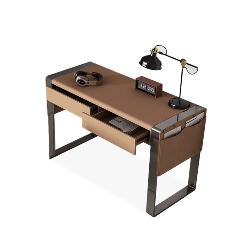 Bureau rectangulaire moderne et simple avec tiroirs, H 29,53 po x l 47,24 po x P 23,62 po