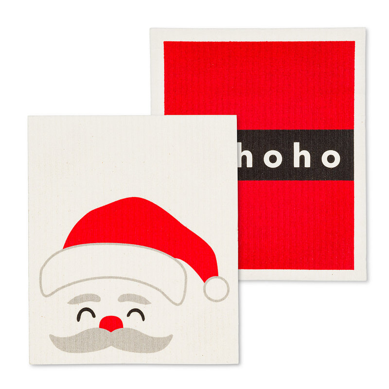 Torchon Peeking Santa