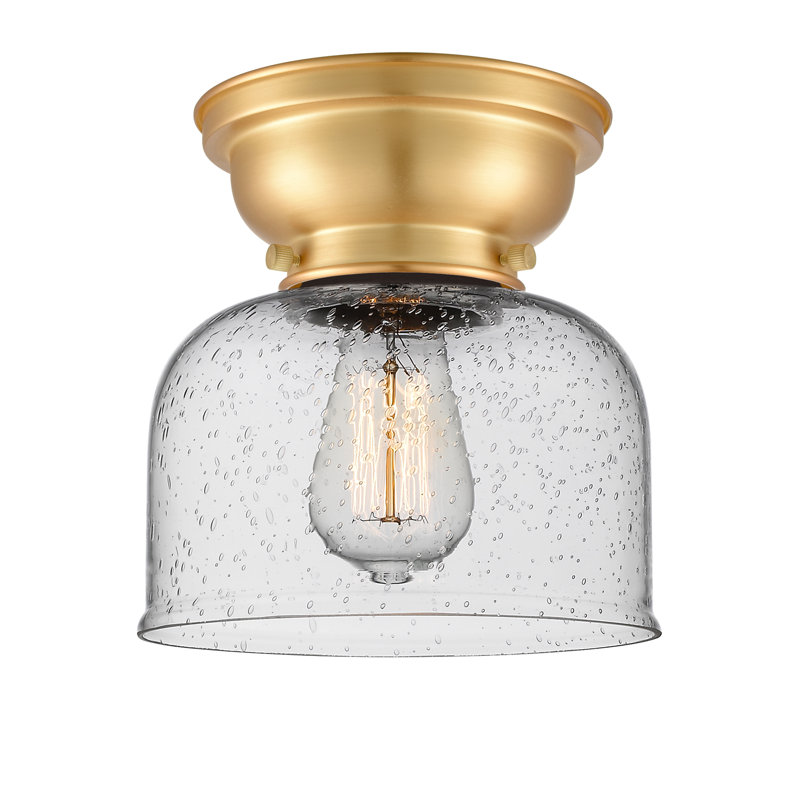 Plafonnier encastré 8 lumières Moody, Grainé, Or satiné, Ampoule DEL 6 watts Vinage