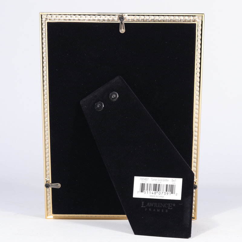 Cadre photo en métal turner paillettes Barberton, 5 po x 7 po