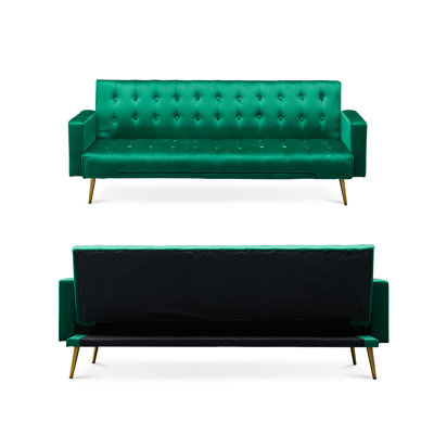 Irma Twin 75'' Upholstered Convertible Sofa
