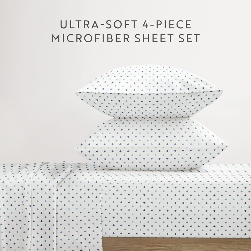 Home Fleur De Lis Pattern Sheet Set, King