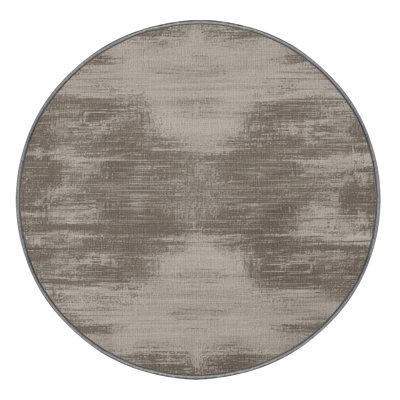 Machine Washable Abstract Gray Area Rug