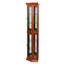 Armoire lumineuse gracieuse en verre trempé, tablettes réglables, décorations de présentation-23646278