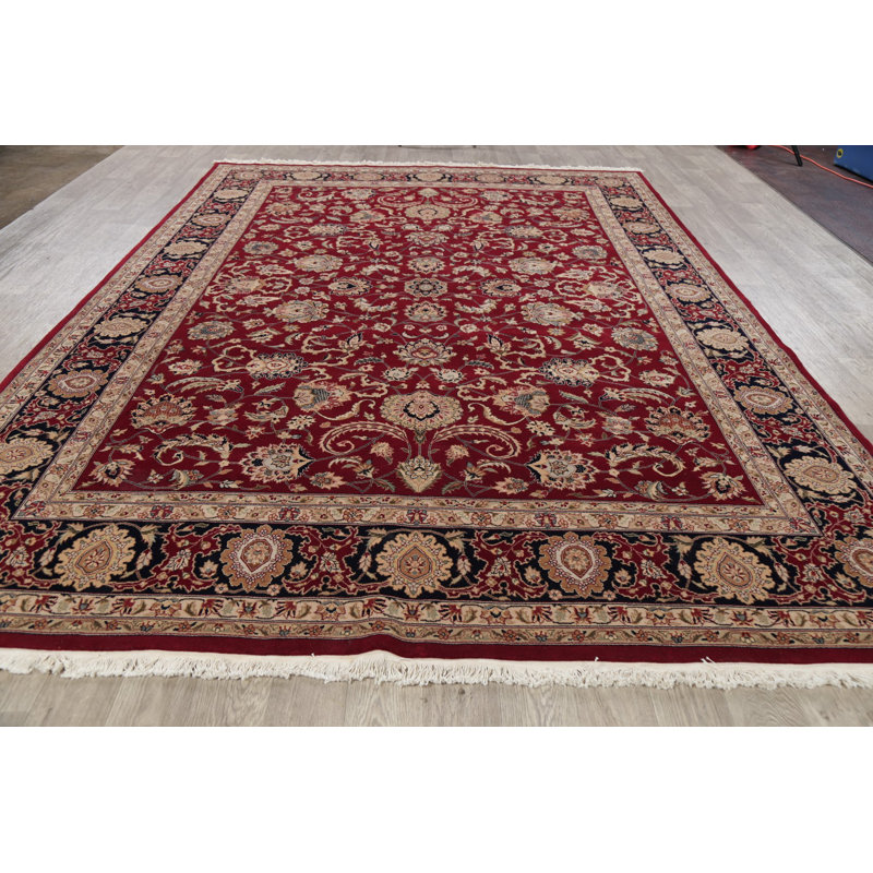 Tapis intérieur de la laine 8 pi 6 po x 11 pi 3 po one-of-kind à la main noué la new age Stanger