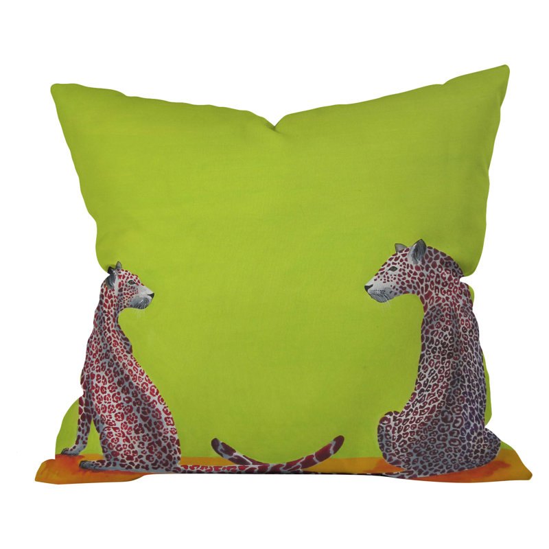 Coussin lovers leopard, 20 po x 20 po