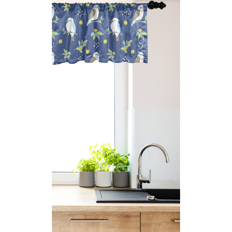 Multicolore cantonnière Ambesonne 2 pièces Kookaburra et citrons, L 54 po x L 18 po