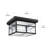 Satin 1 - Bulb Outdoor Flush Mount