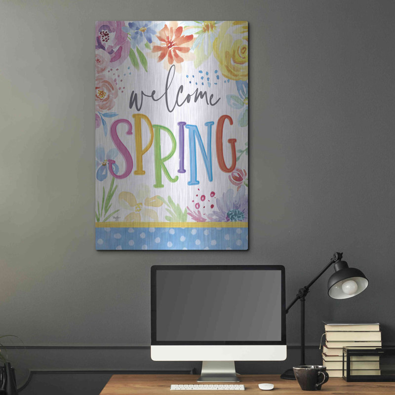 "Welcome Spring" par Mollie B Art, H 36 po x l 24 po