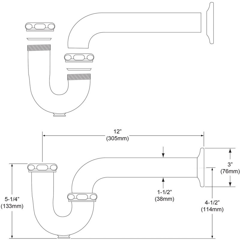 Drain Fitting"P" Trap