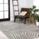 Maribo High-Low Abstract Groovy Striped Gray/Ivory Indoor/Outdoor Rug