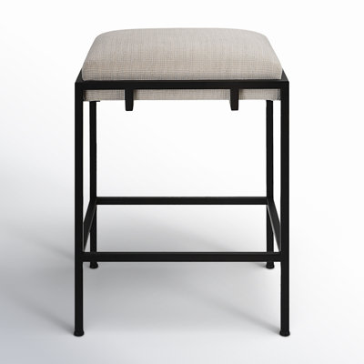 Castine Upholstered Counter Stool with Metal Frame
