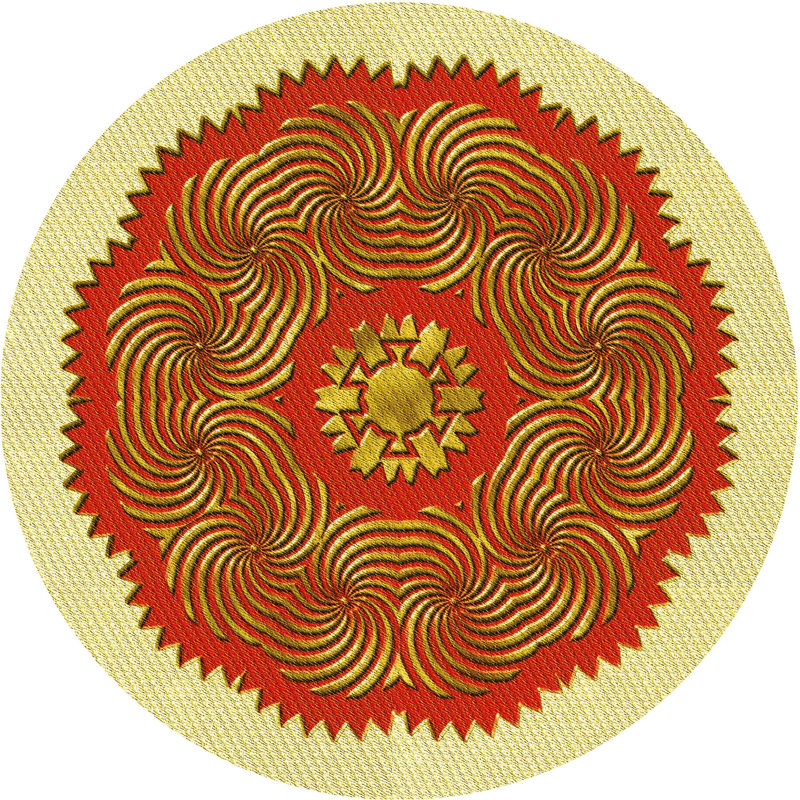 Moroccan Indoor Rug, Round 8'