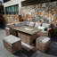 Rosen 2025 Wicker - Person Garden Lounge Set with Cushions-2133067189