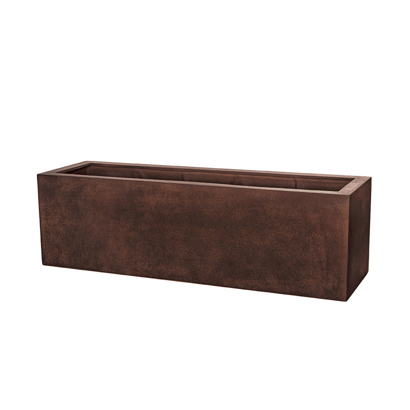 Boîte à fleurs pour fenêtre Riemer, H 35,5 po x l 59 po x P 17,75 po, Rouille clair