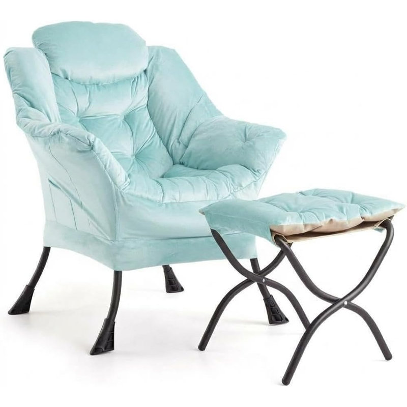 Upholstered Accent Chair, Green