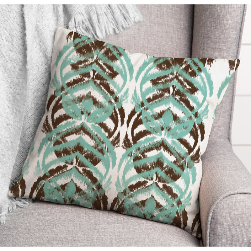 Housse et insert de coussin extérieur d'extérieur, Brun