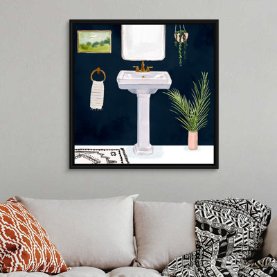" Boho Bath Sinks I " Painting