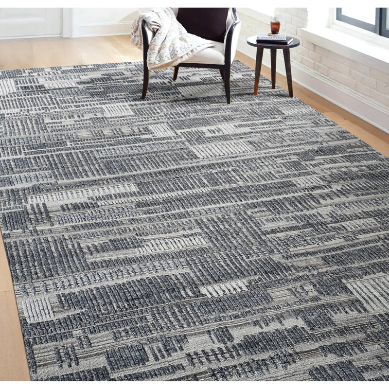 Hand Knotted Indoor Rug, Rectangle 9' x 12'