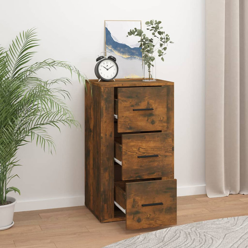 40 cm W Server, Rustic Brown