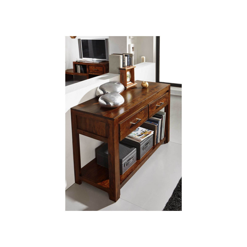 Metro Life 118cm Solid Wood Console Table