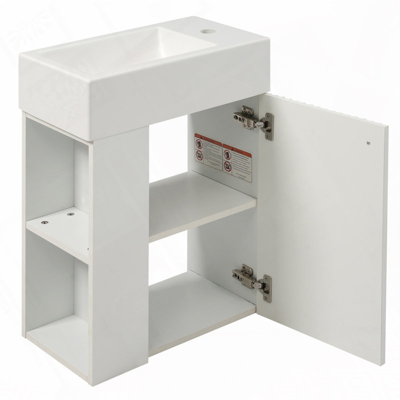 Floating Bathroom Vanity with Resin Basin
